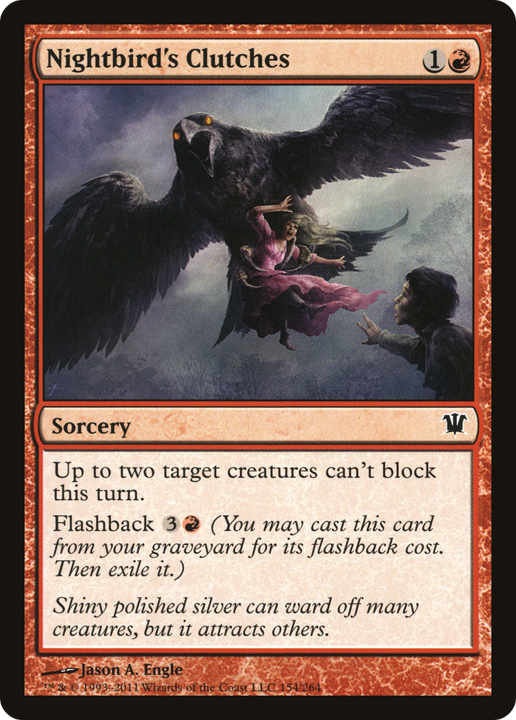 Image of Nightbird's Clutches (ISD-154) - Innistrad Foil