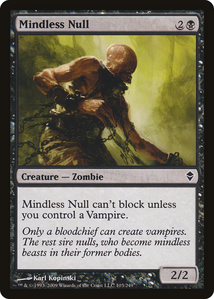 Image of Mindless Null (ZEN-103) - Zendikar Foil
