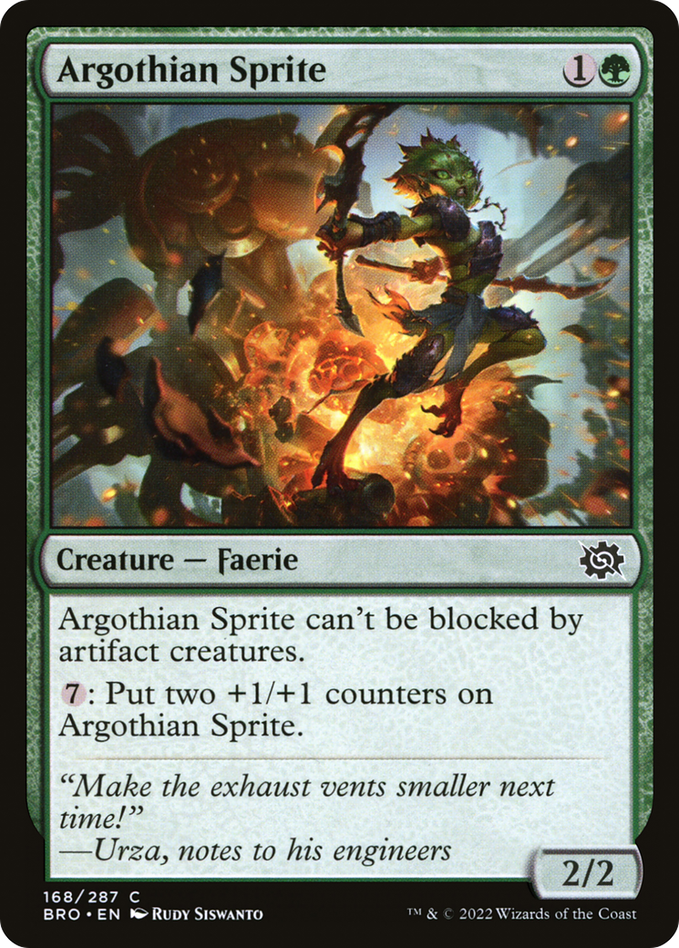 Image of Argothian Sprite (BRO-168) - The Brothers' War Foil