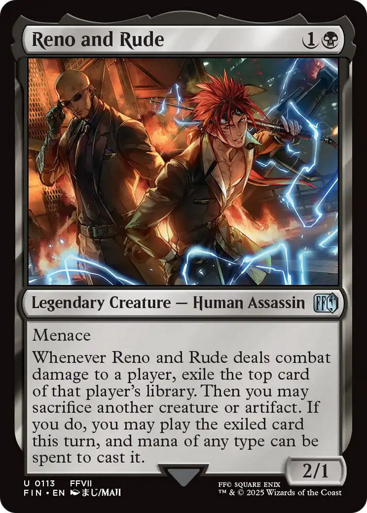 Image of Reno and Rude (FIN-113) - FINAL FANTASY Foil