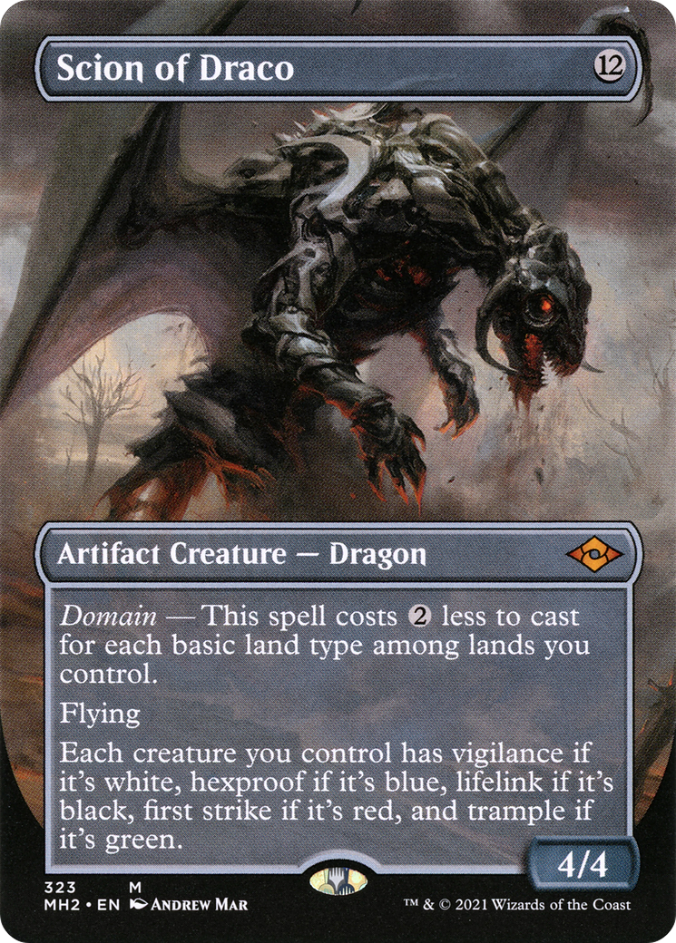 Image of Scion of Draco (Borderless) (MH2-323) - Modern Horizons 2 (Borderless)