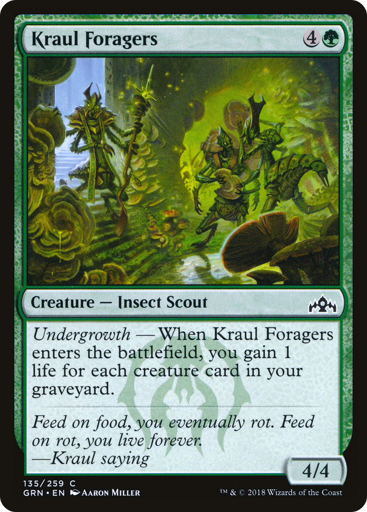 Image of Kraul Foragers (GRN-135) - Guilds of Ravnica Foil