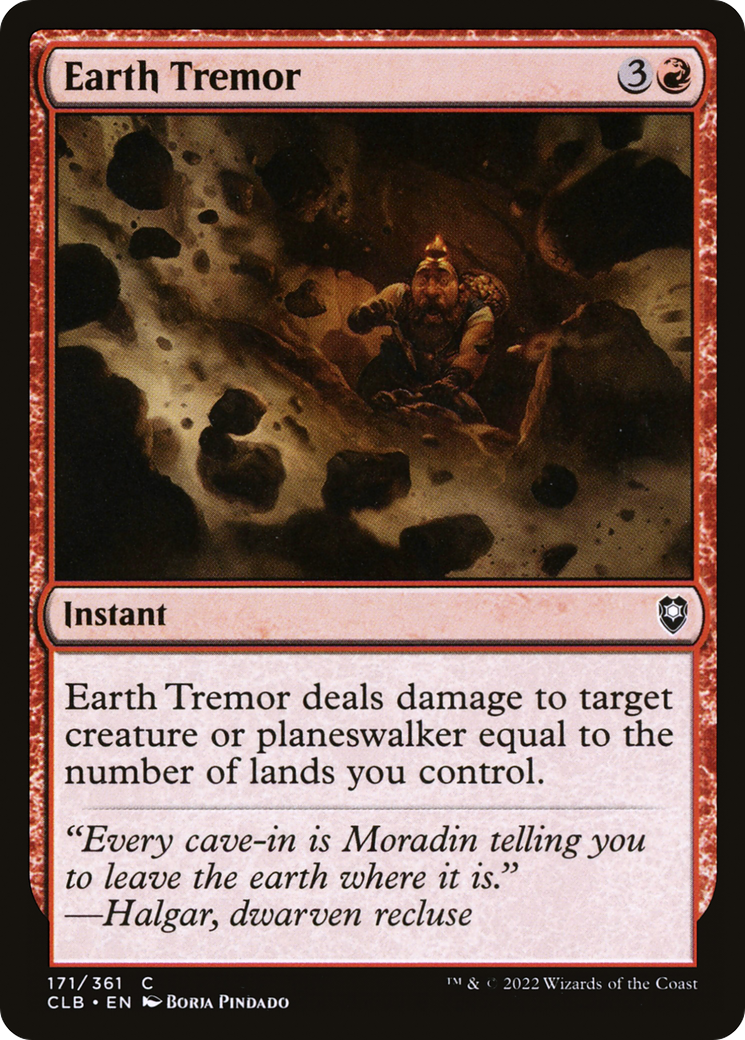 Image of Earth Tremor (CLB-171) - Commander Legends: Battle for Baldur's Gate