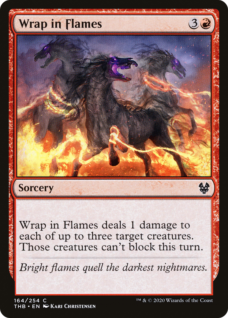 Image of Wrap in Flames (THB-164) - Theros Beyond Death Foil
