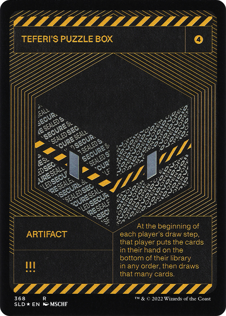 Image of Teferi's Puzzle Box (Silver Laminate) (SLD-368) - Secret Lair Drop Foil
