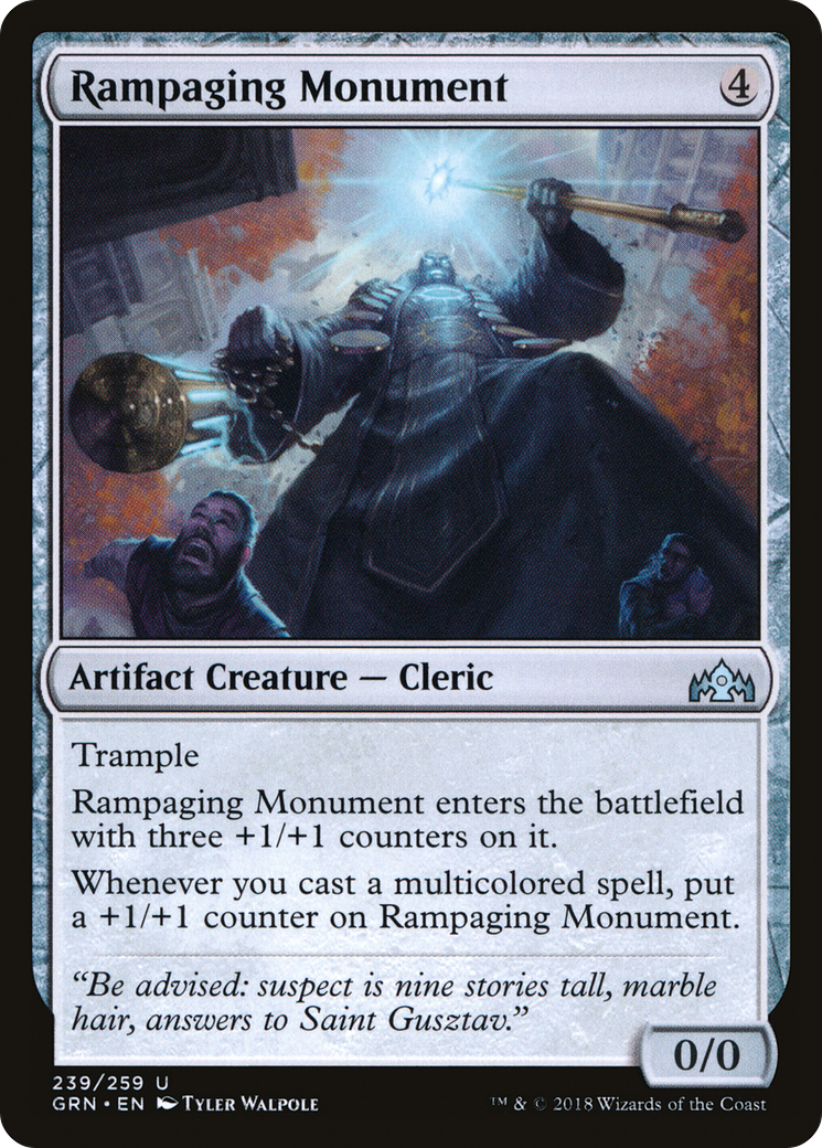 Image of Rampaging Monument (GRN-239) - Guilds of Ravnica Foil
