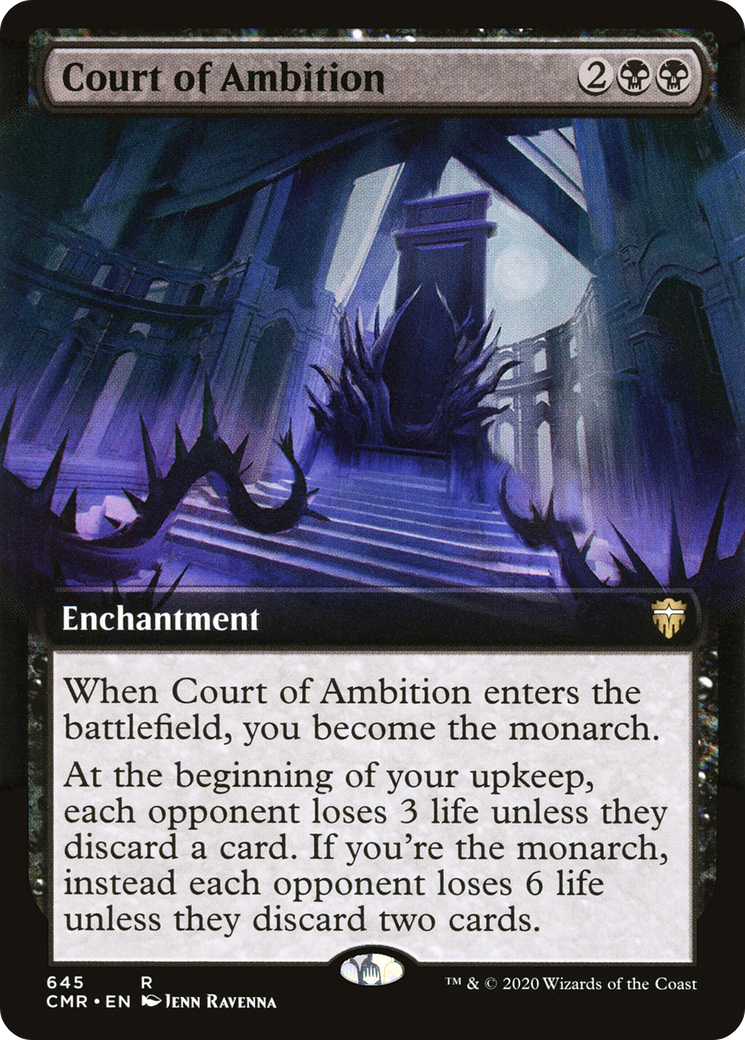 Image of Court of Ambition (Extended Art) (CMR-645) - Commander Legends: (Extended Art) Foil