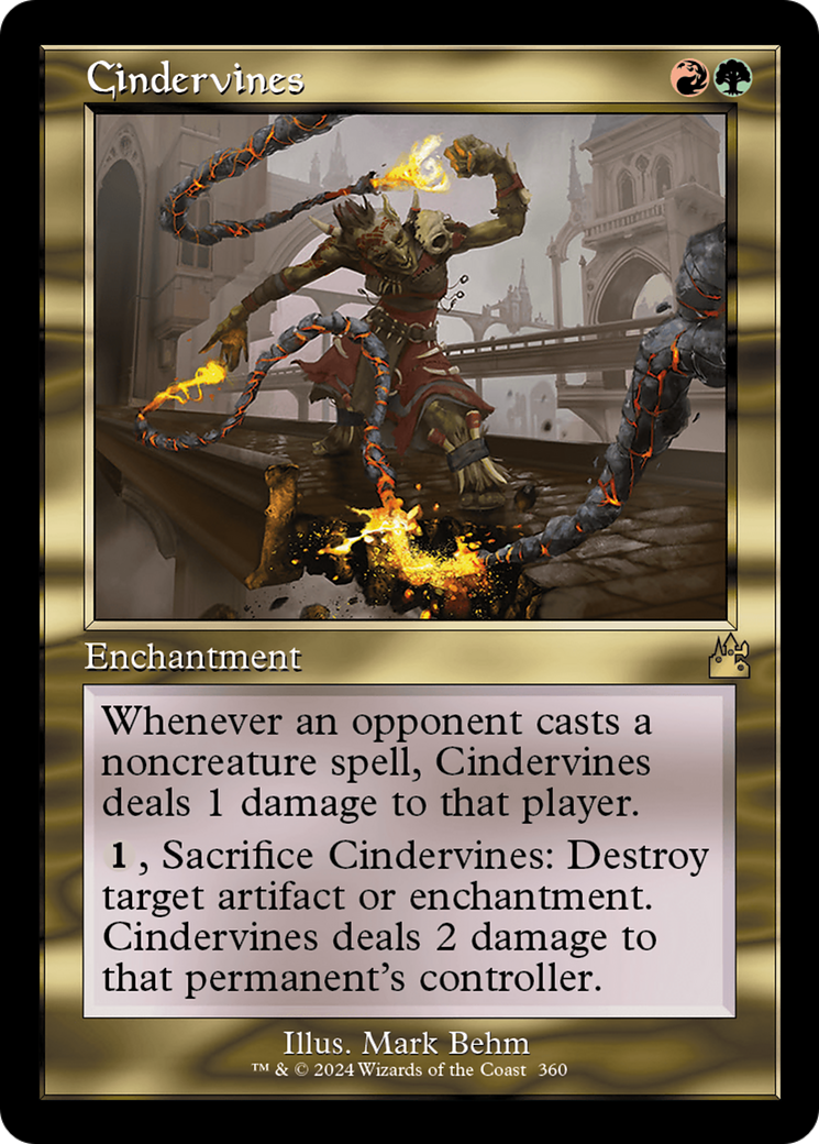 Image of Cindervines (Retro Frame) (RVR-360) - Ravnica Remastered Foil