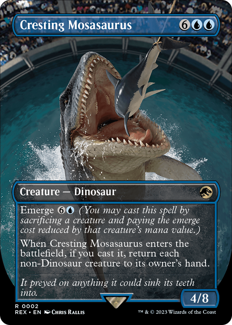 Image of Cresting Mosasaurus (Borderless) (REX-002) - Jurassic World Collection (Borderless)