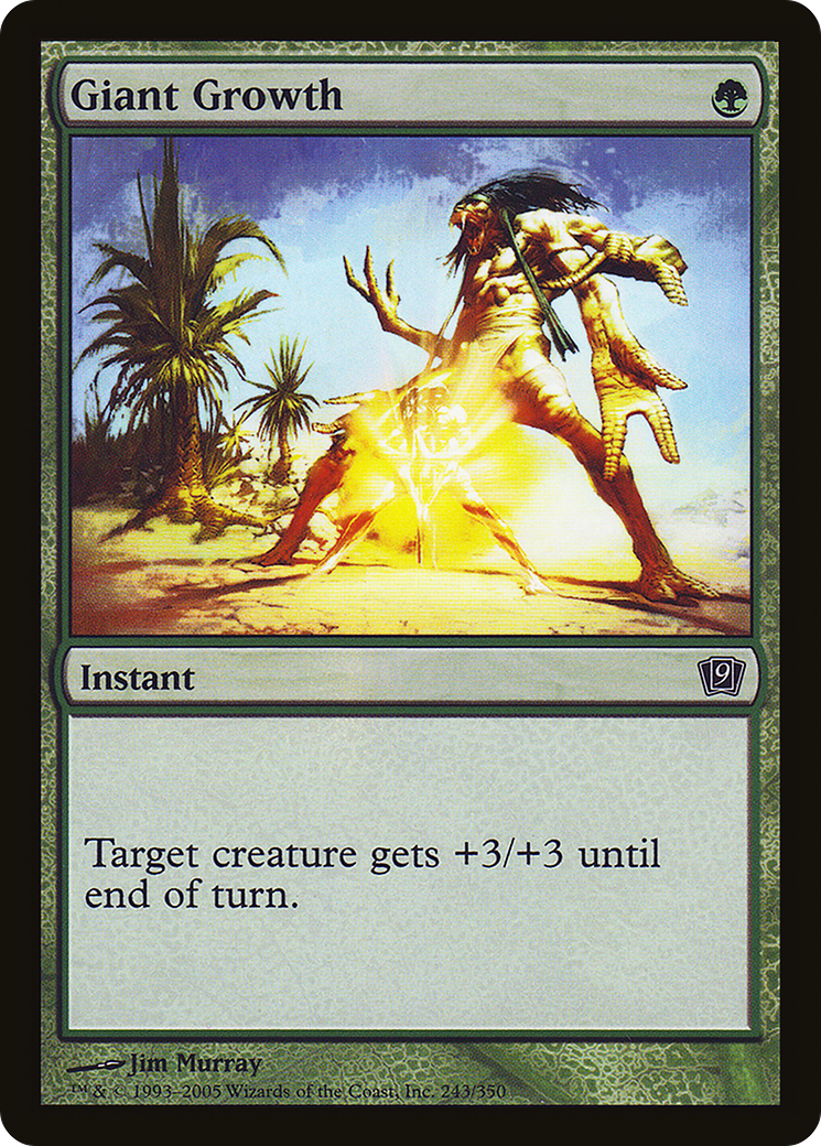 Image of Giant Growth (9ED-243) - 9th Edition Foil