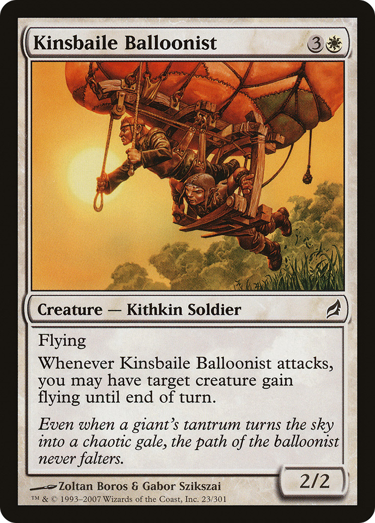 Image of Kinsbaile Balloonist (LRW-023) - Lorwyn Foil