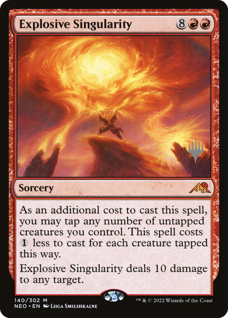 Image of Explosive Singularity (PPNEO-140) - Kamigawa: Neon Dynasty Promos