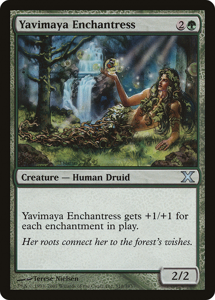 Image of Yavimaya Enchantress (10E-310) - Tenth Edition Foil