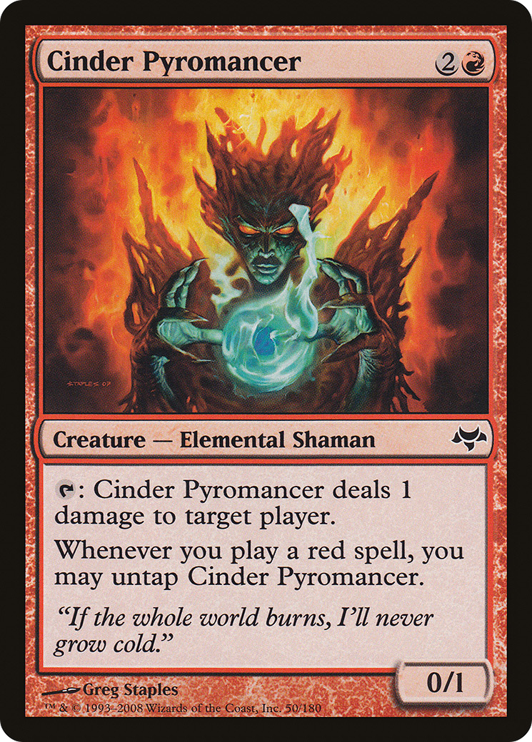 Image of Cinder Pyromancer (EVE-050) - Eventide Foil