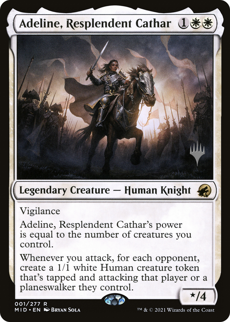 Image of Adeline, Resplendent Cathar (PPMID-001) - Innistrad: Midnight Hunt Promos Foil