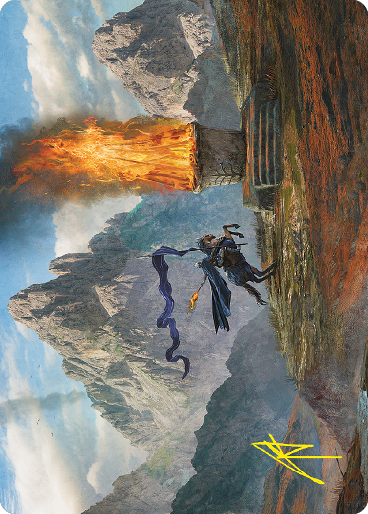 Image of Call for Aid // Call for Aid (ALTR-060) - Tales of Middle-earth Art Series (Borderless) Foil