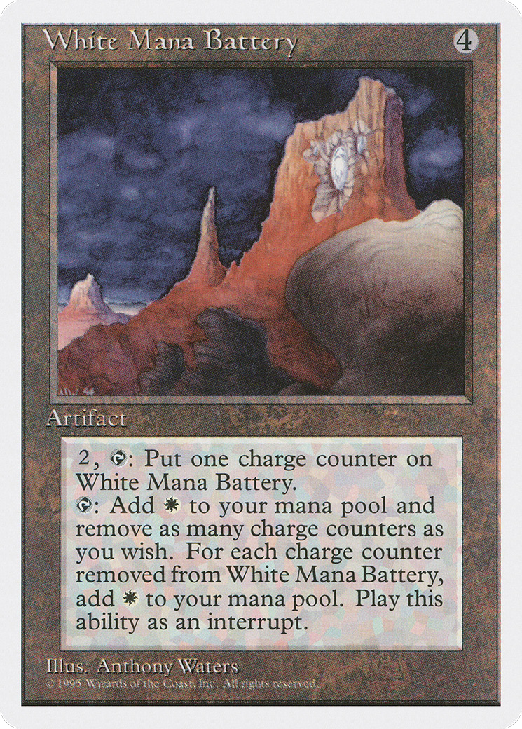 Image of White Mana Battery (4ED-) - Fourth Edition