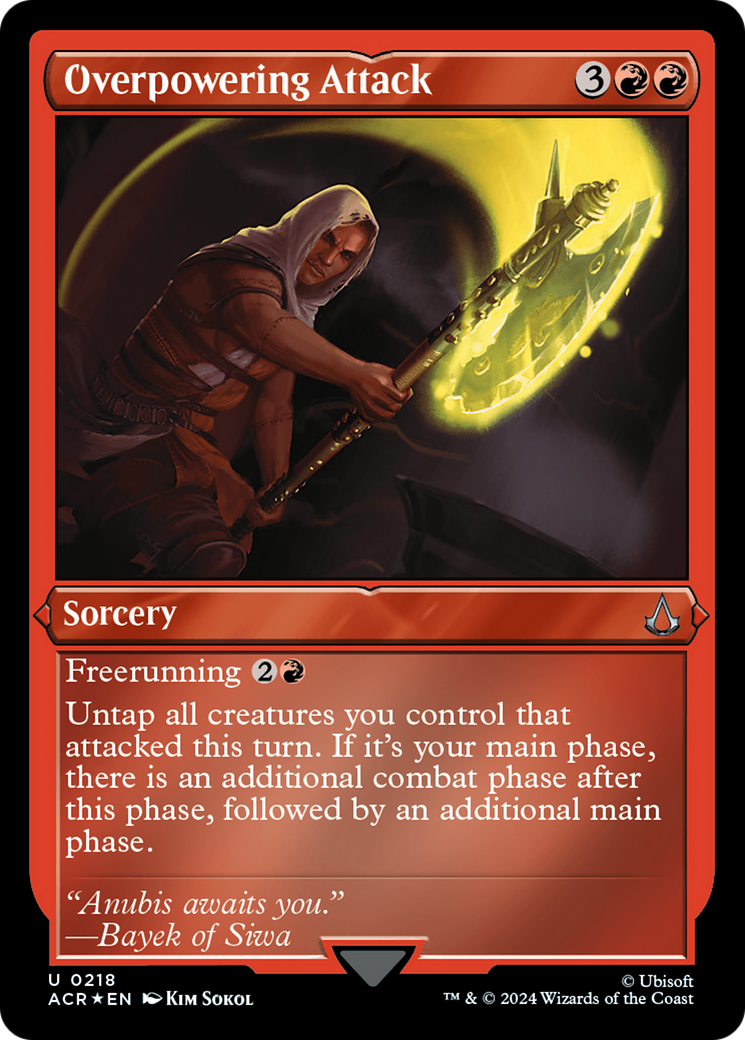 Image of Overpowering Attack (ACR-218) - Assassin's Creed Etched Foil