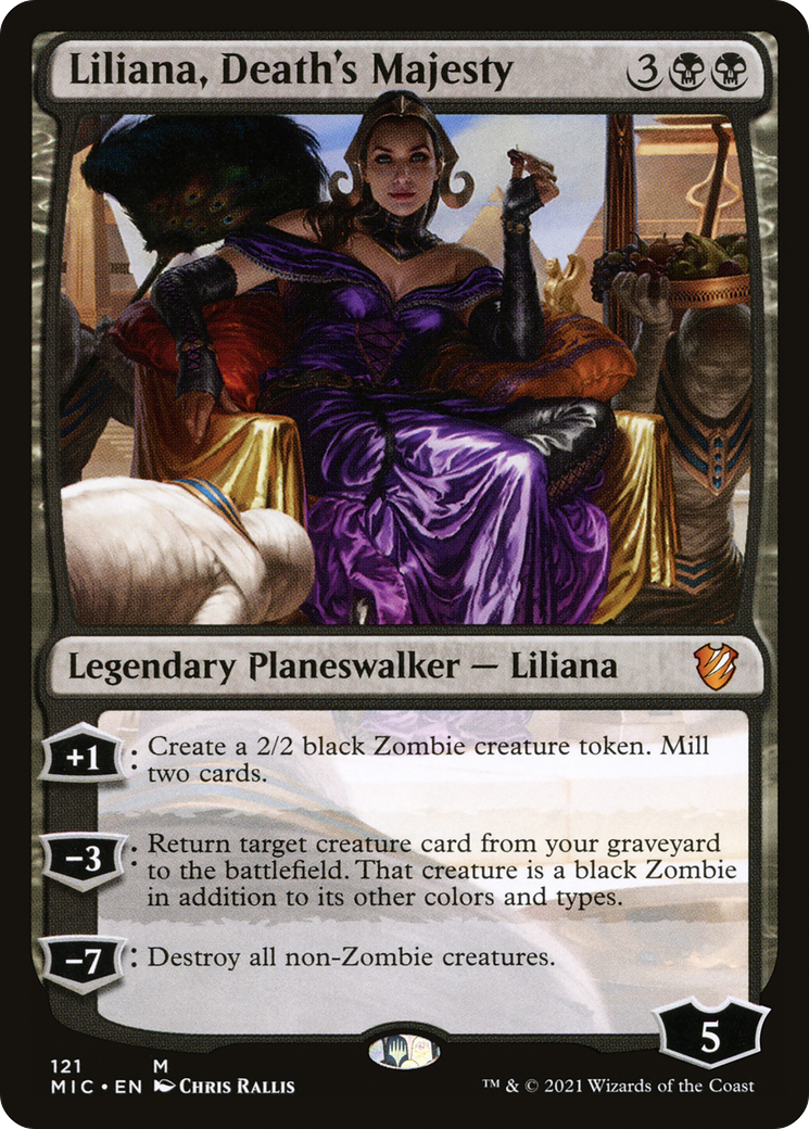 Image of Liliana, Death's Majesty (MIC-121) - Midnight Hunt Commander