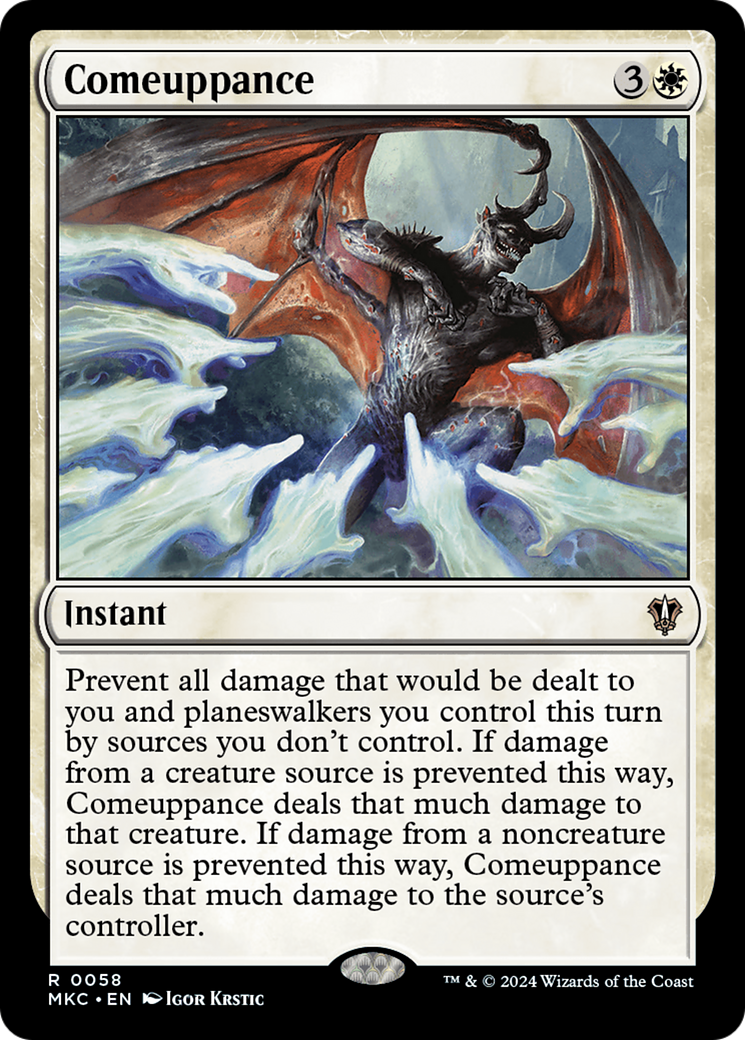 Image of Comeuppance (MKC-058) - Murders at Karlov Manor Commander