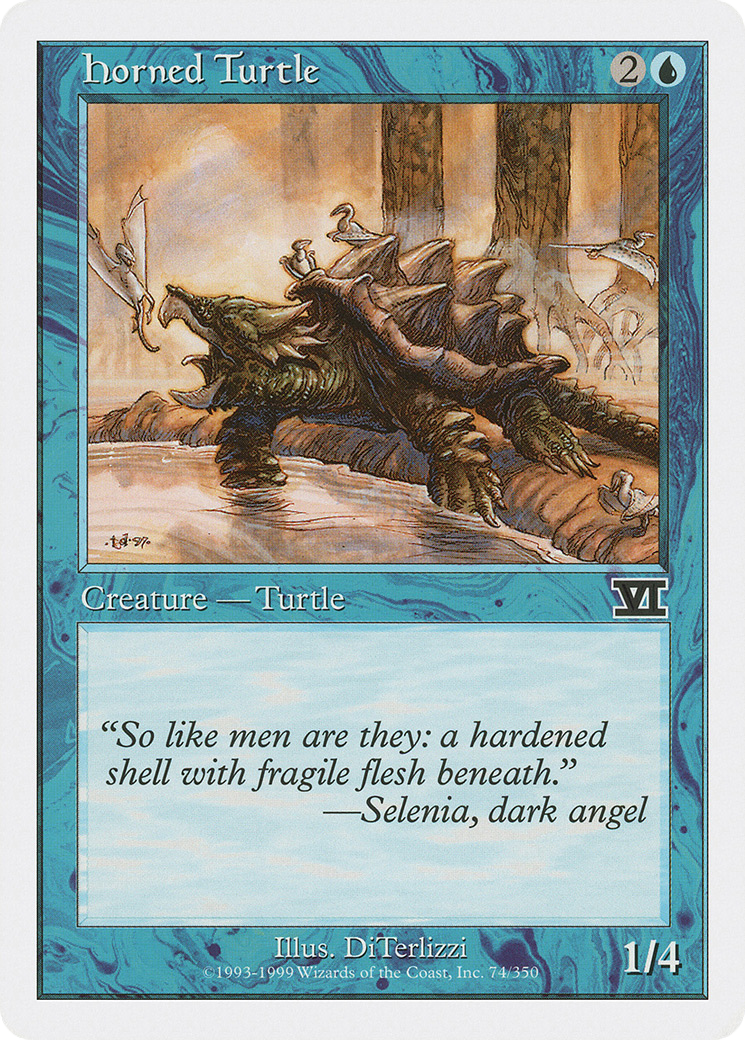 Image of Horned Turtle (6ED-074) - Classic Sixth Edition