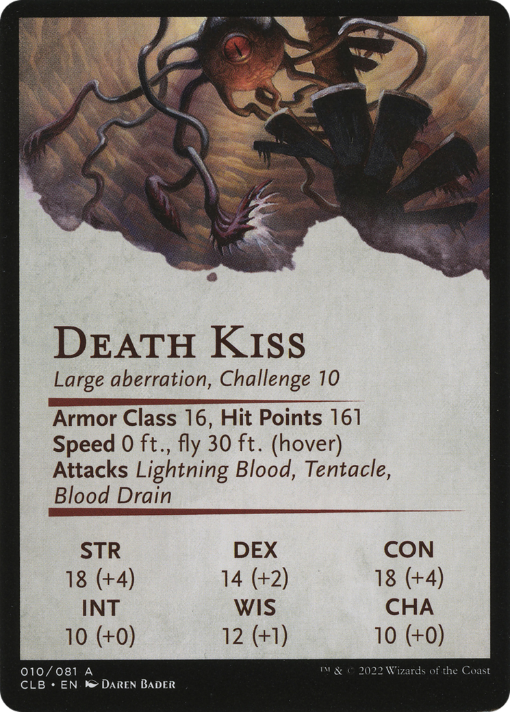Image of Death Kiss // Death Kiss (ACLB-010) - Battle for Baldur's Gate Art Series (Borderless) Foil