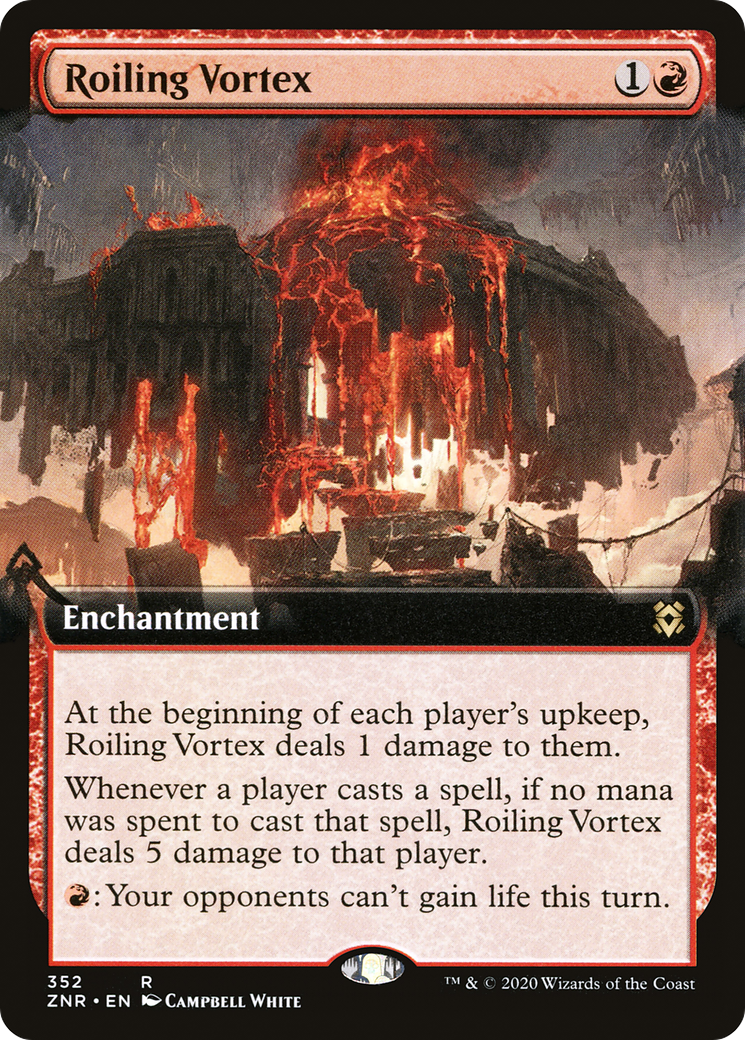 Image of Roiling Vortex (Extended Art) (ZNR-352) - Zendikar Rising: (Extended Art) Foil