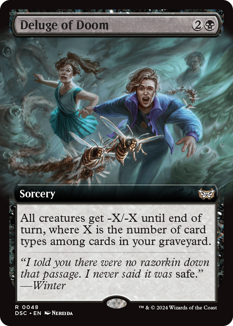 Image of Deluge of Doom (Extended Art) (DSC-048) - Duskmourn: House of Horror Commander: (Extended Art)