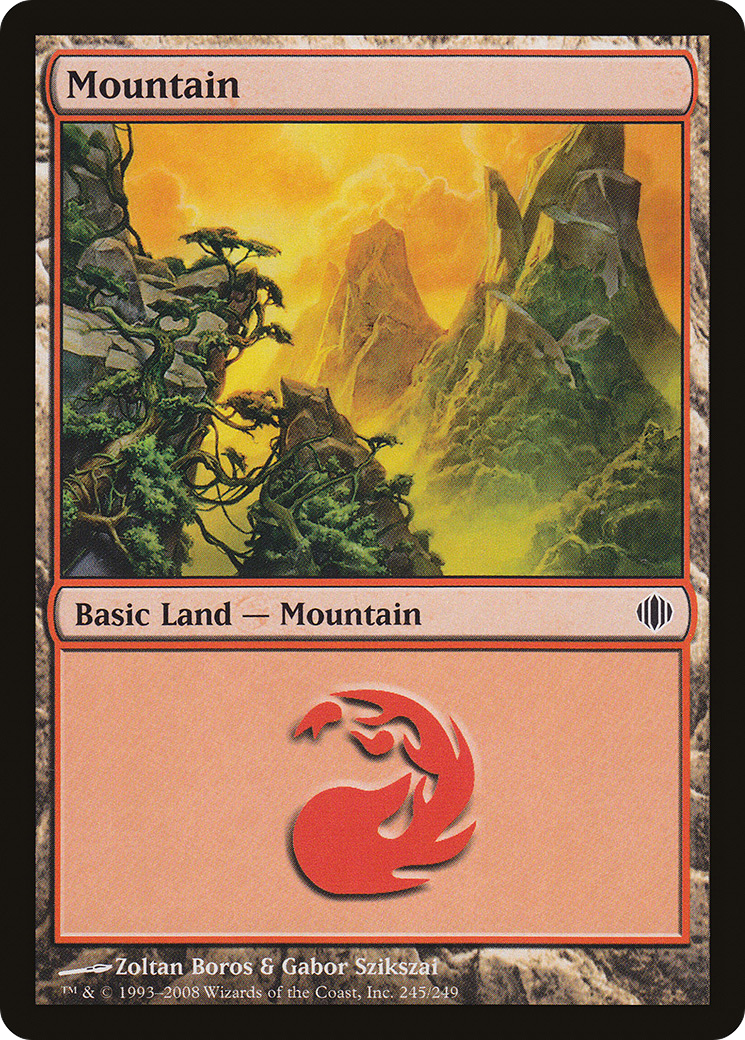 Image of Mountain (245) (ALA-245) - Shards of Alara Foil