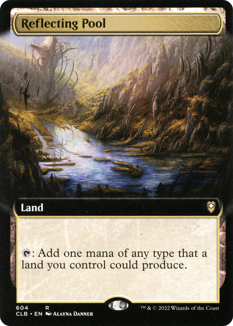 Image of Reflecting Pool (Extended Art) (CLB-604) - Commander Legends: Battle for Baldur's Gate: (Extended Art) Foil