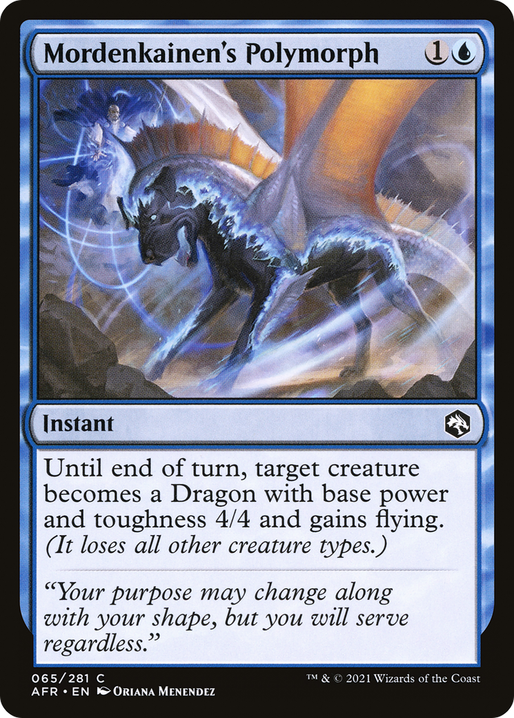 Image of Mordenkainen's Polymorph (AFR-065) - Adventures in the Forgotten Realms Foil