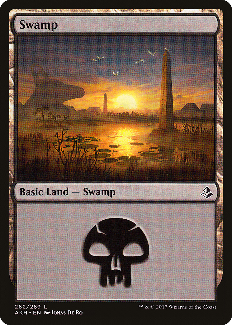 Image of Swamp (262) (AKH-262) - Amonkhet Foil