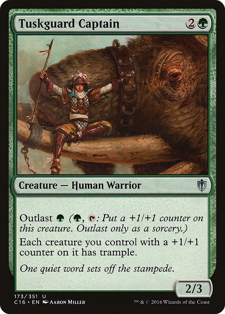 Image of Tuskguard Captain (C16-173) - Commander 2016