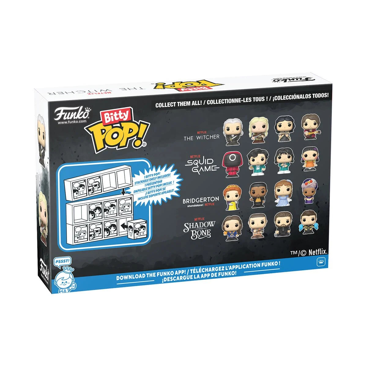 Image of Netflix The Witcher Geralt Funko Bitty Pop! Mini-Figure 4-Pack