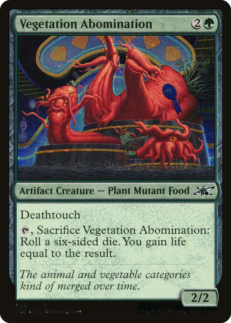 Image of Vegetation Abomination (Galaxy Foil) (UNF-446) - Unfinity Foil