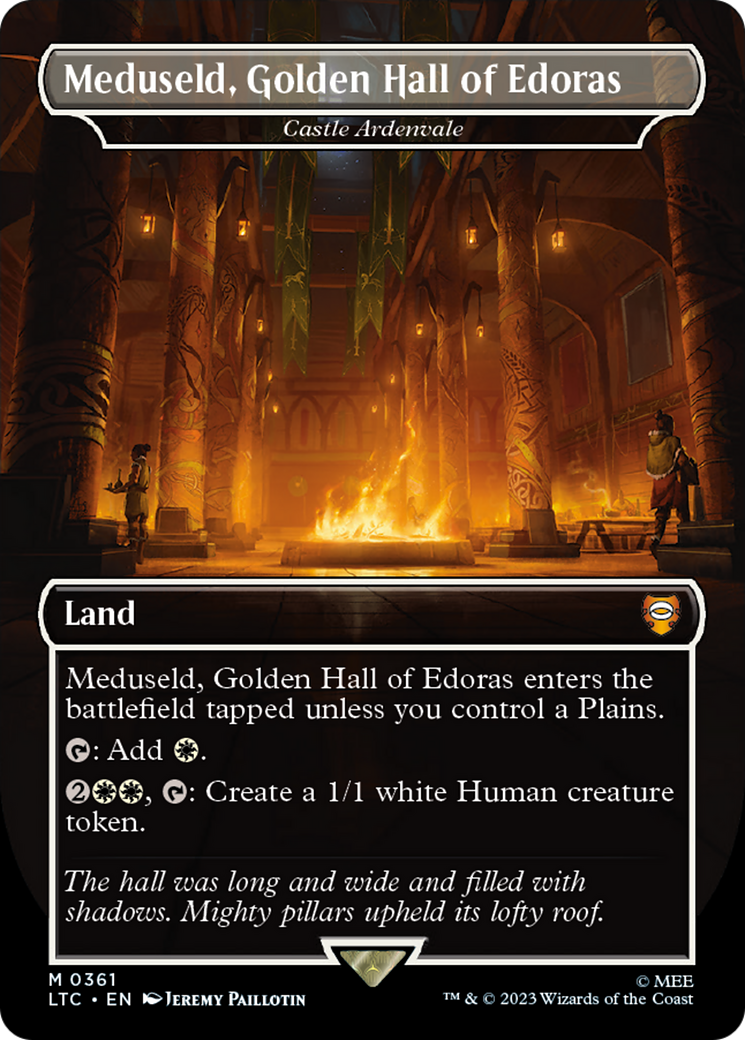 Image of Meduseld, Golden Hall of Edoras - Castle Ardenvale (LTC-361) - Tales of Middle-earth Commander / Meduseld, Golden Hall of Edoras (Borderless) Foil