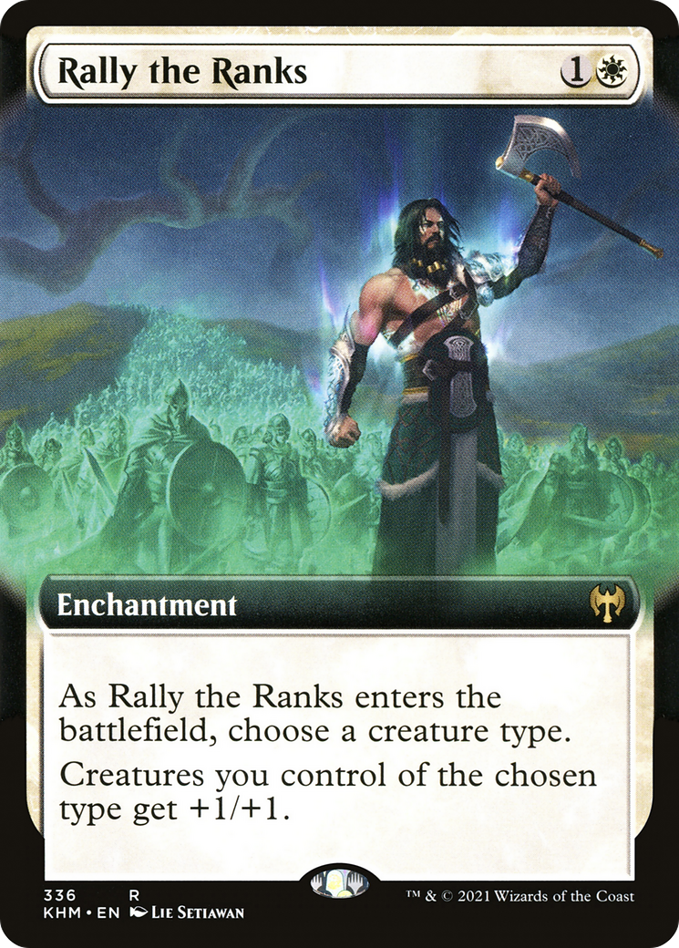 Image of Rally the Ranks (Extended Art) (KHM-336) - Kaldheim: (Extended Art) Foil