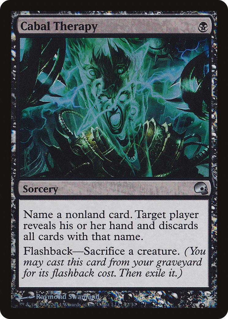 Image of Cabal Therapy (GRV-012) - Premium Deck Series: Graveborn Foil