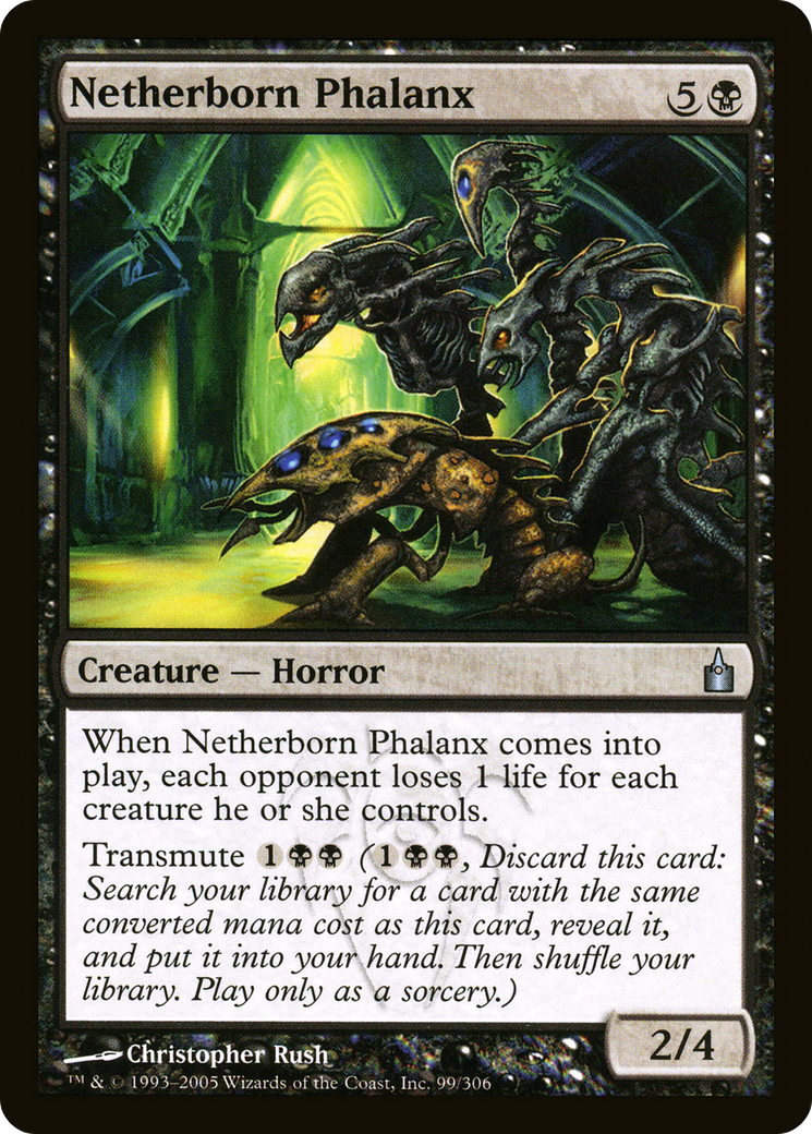Image of Netherborn Phalanx (RAV-099) - Ravnica: City of Guilds Foil