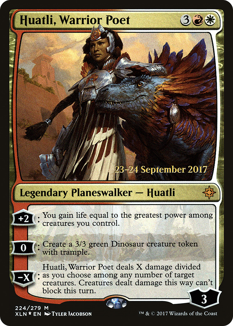 Image of Huatli, Warrior Poet (PRE-224) - Ixalan Promos Foil