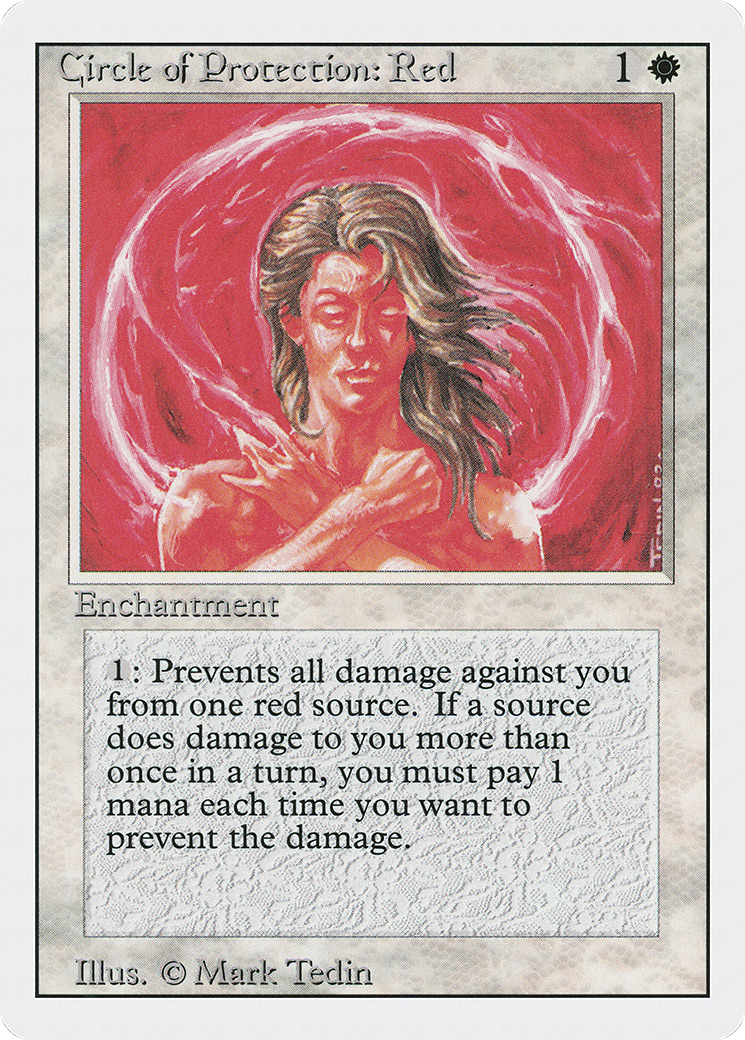 Image of Circle of Protection: Red (3ED-) - Revised Edition