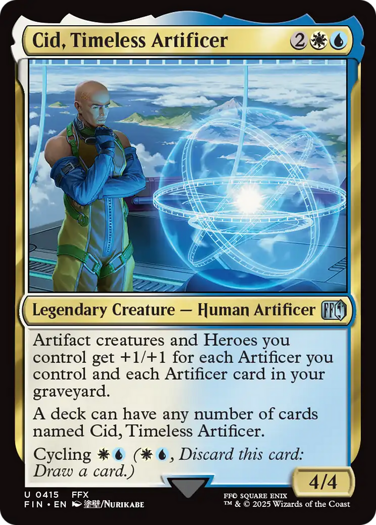 Image of Cid, Timeless Artificer (0415) (FIN-415) - FINAL FANTASY Foil