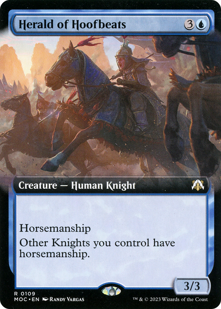 Image of Herald of Hoofbeats (Extended Art) (MOC-109) - March of the Machine Commander: (Extended Art)