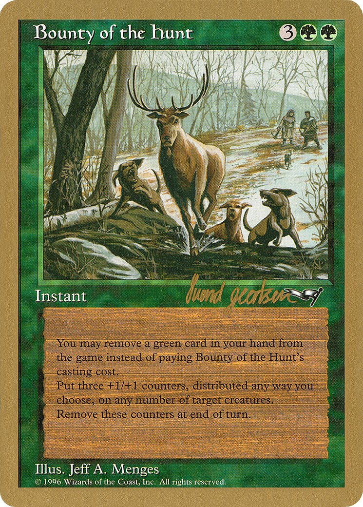Image of Bounty of the Hunt - 1997 Svend Geertsen (ALL) (WCD-) - World Championship Decks 1997