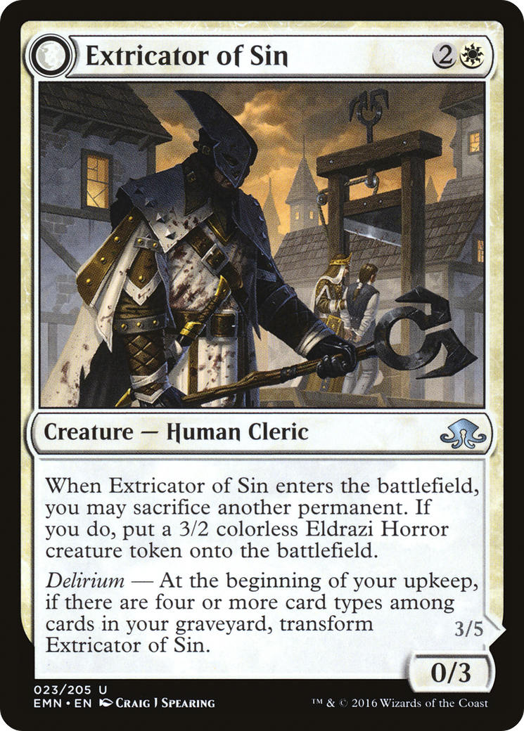 Image of Extricator of Sin (EMN-023) - Eldritch Moon: (mooneldrazidfc)