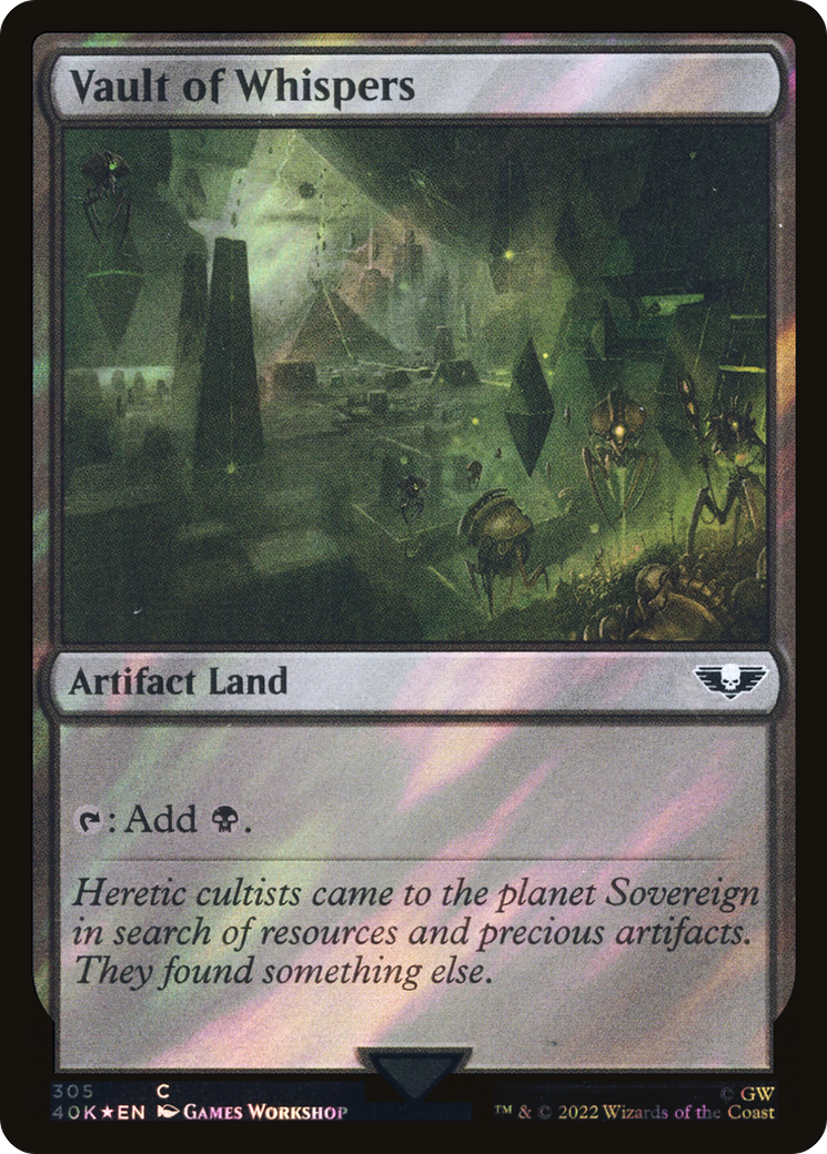 Image of Vault of Whispers (Surge Foil) (40K-305) - Warhammer 40,000 Commander Foil