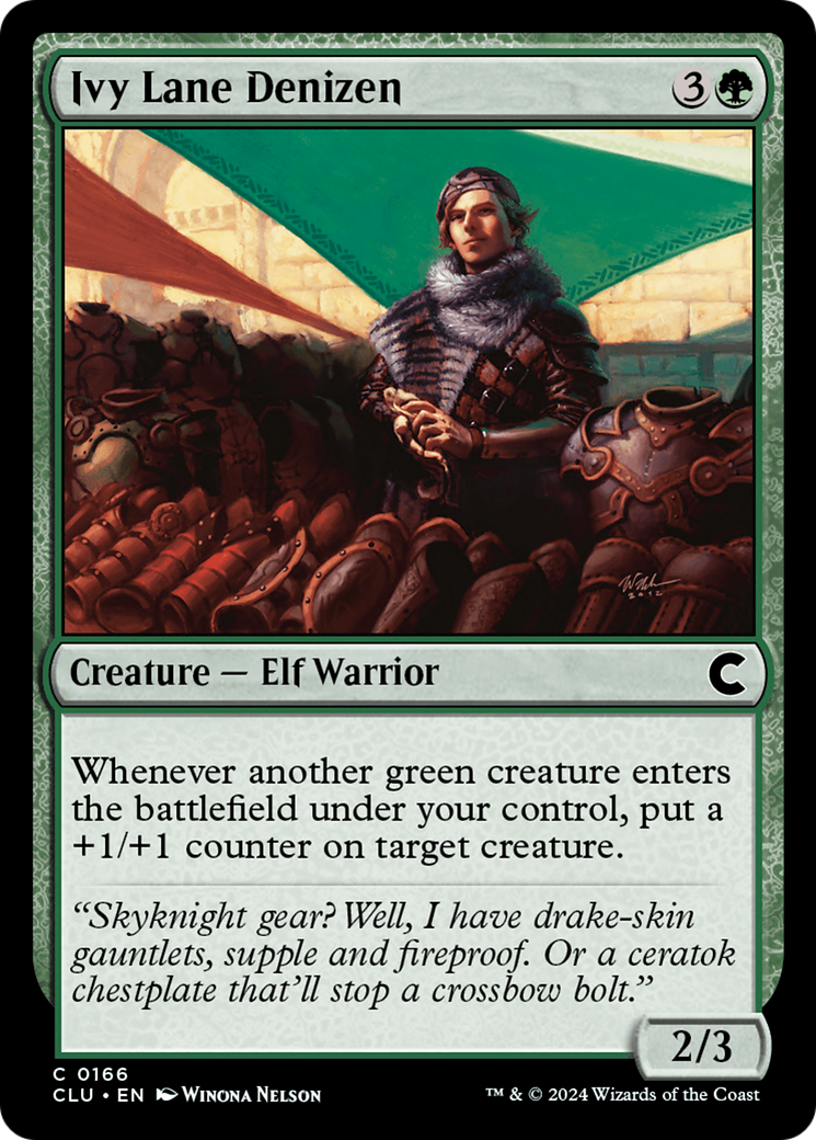 Image of Ivy Lane Denizen (CLU-166) - Ravnica: Clue Edition