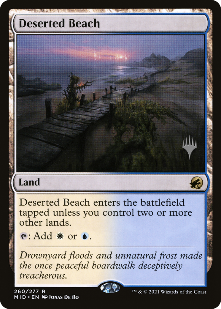 Image of Deserted Beach (PPMID-260) - Innistrad: Midnight Hunt Promos