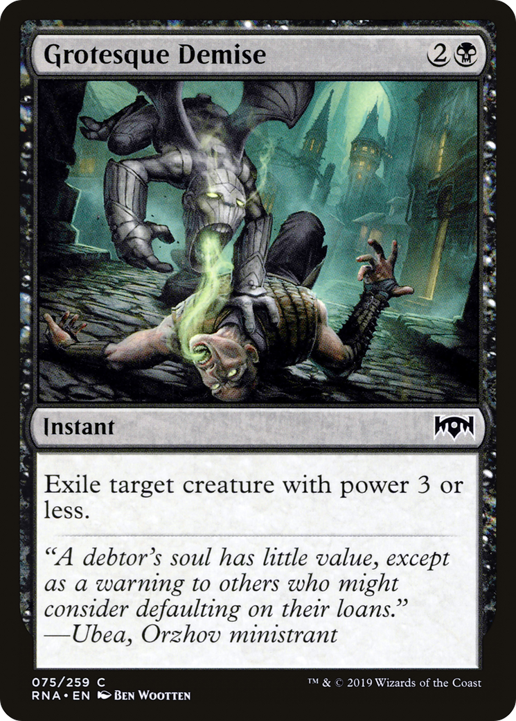 Image of Grotesque Demise (RNA-075) - Ravnica Allegiance Foil