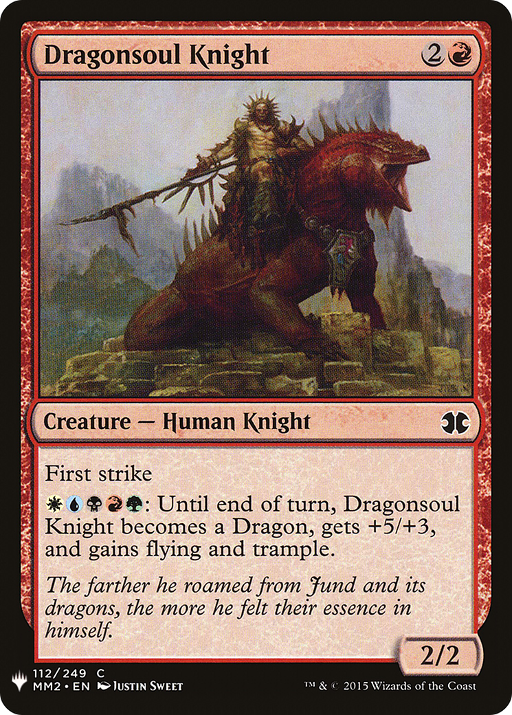 Image of Dragonsoul Knight (LIST-MM2-112) - The List